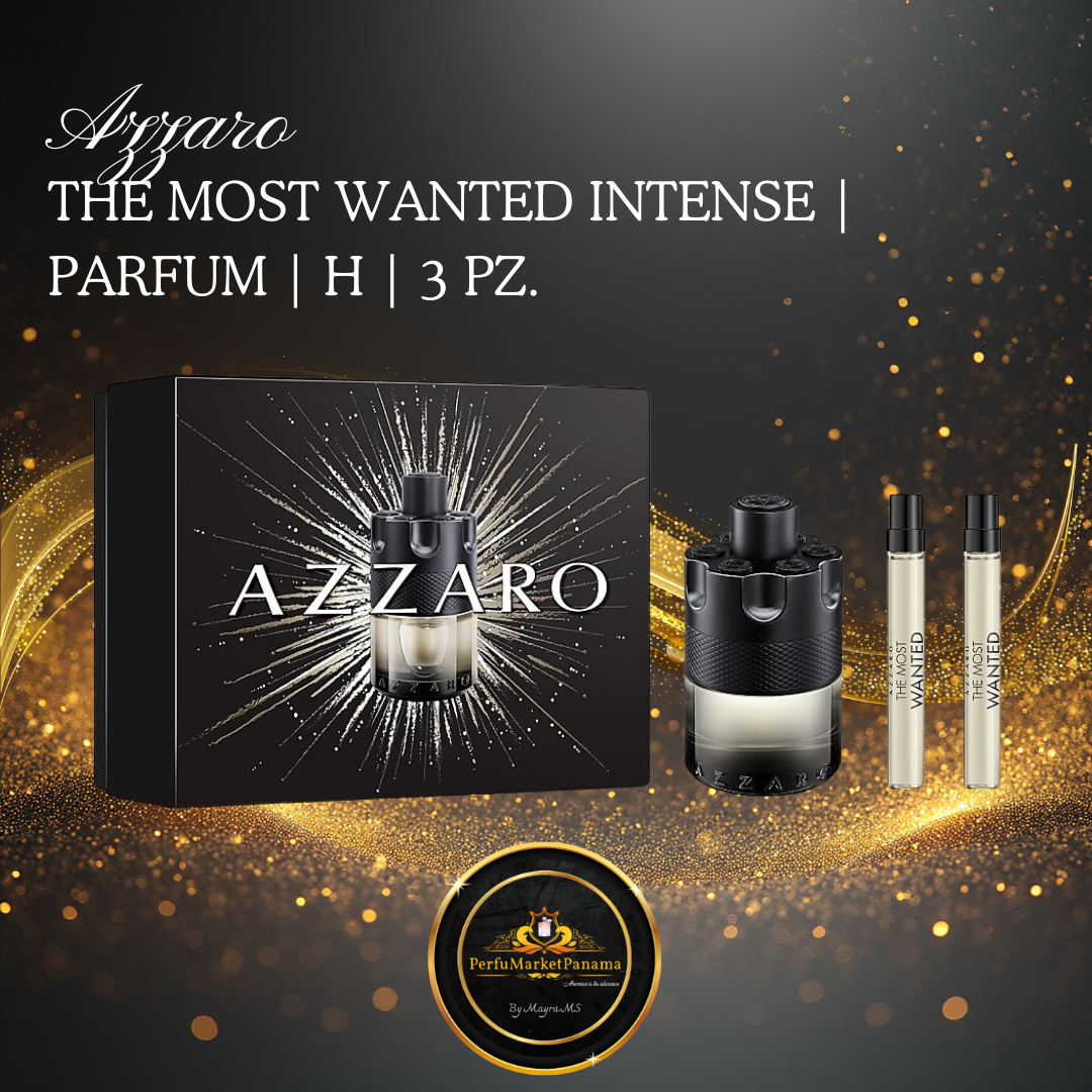 Estuche | Azzaro | The Most Wanted Intense | Parfum | H | 3 PZ.