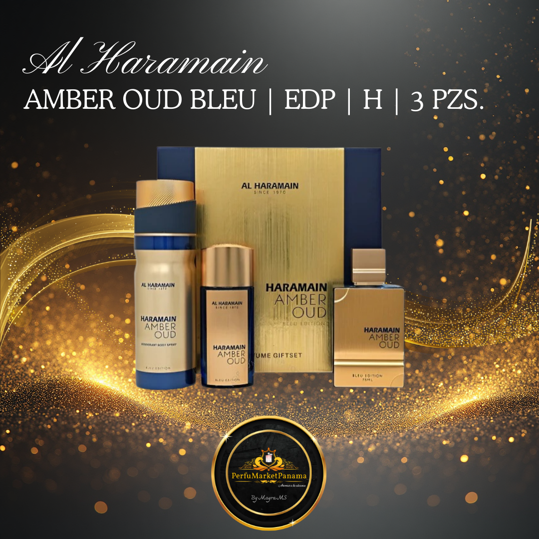 Estuche | Al Haramain | Amber Oud  Bleu Edt. | EDP | H | 3 PZ.