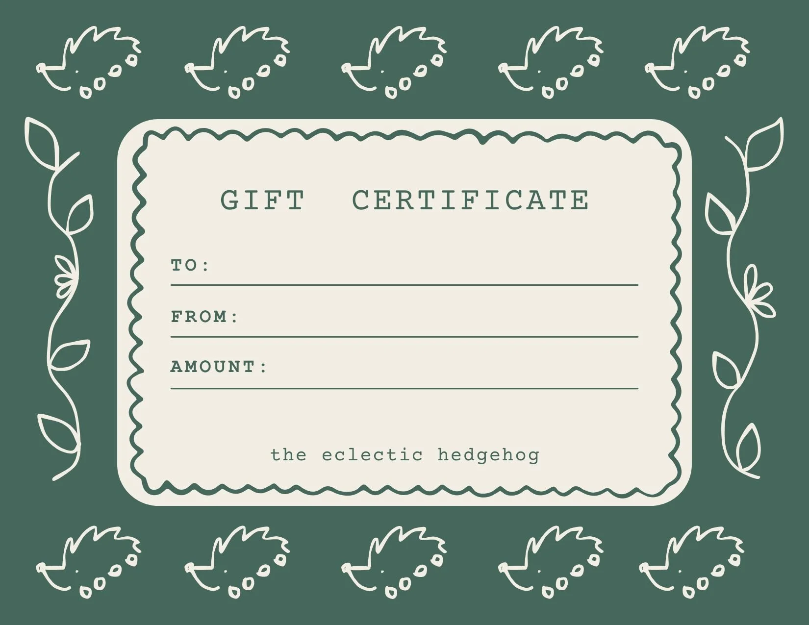 Gift Certificate