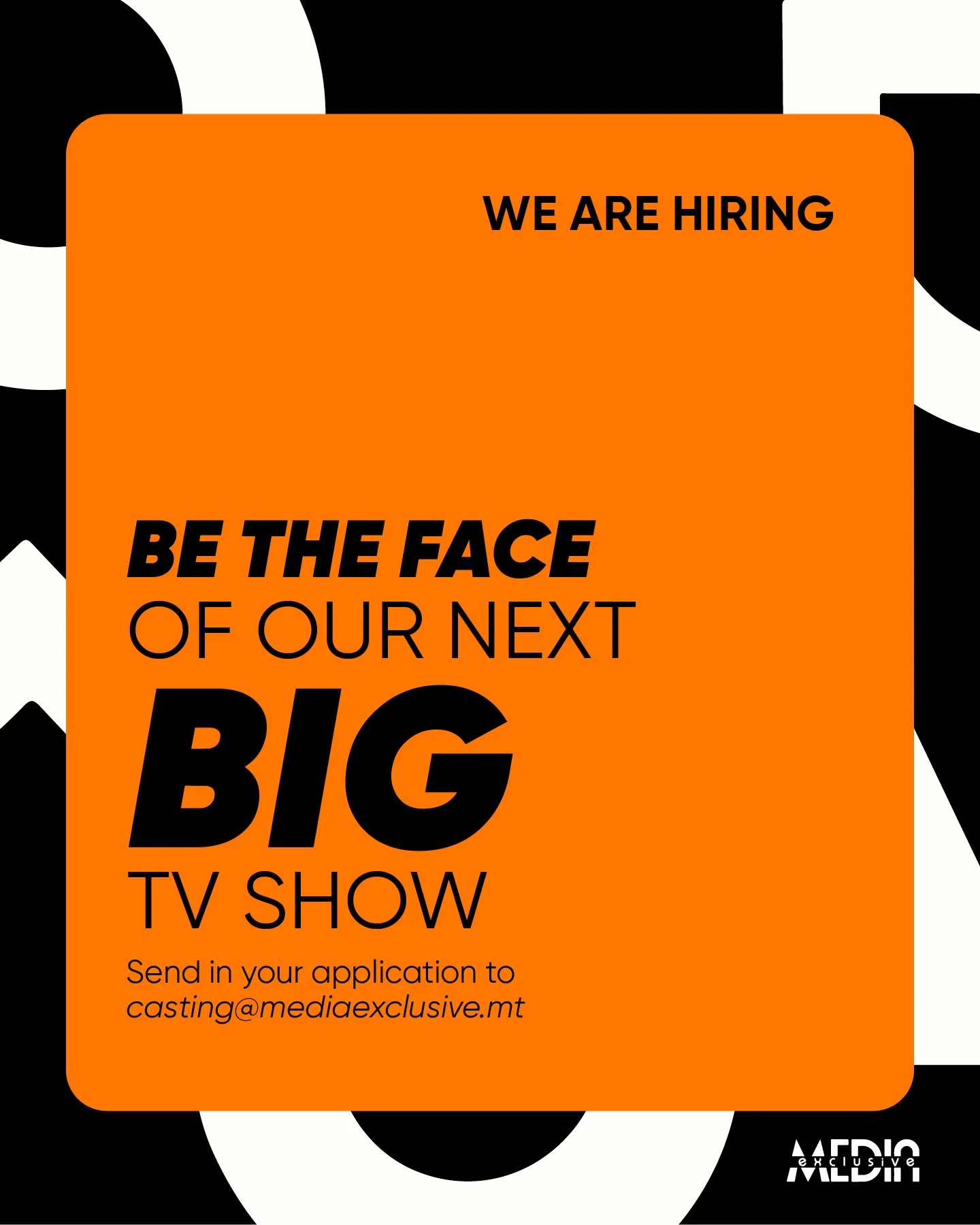 Be the face of our next big show! 🎥

Think you&rsquo;ve got what it takes? We&rsquo;d love to hear from you!

Send us the following details:

 - Full Name 
 - Mobile Number 
 - Date of Birth 
 - Nationality 
 - Email Address 
 - Recent Photo 
 - Lin