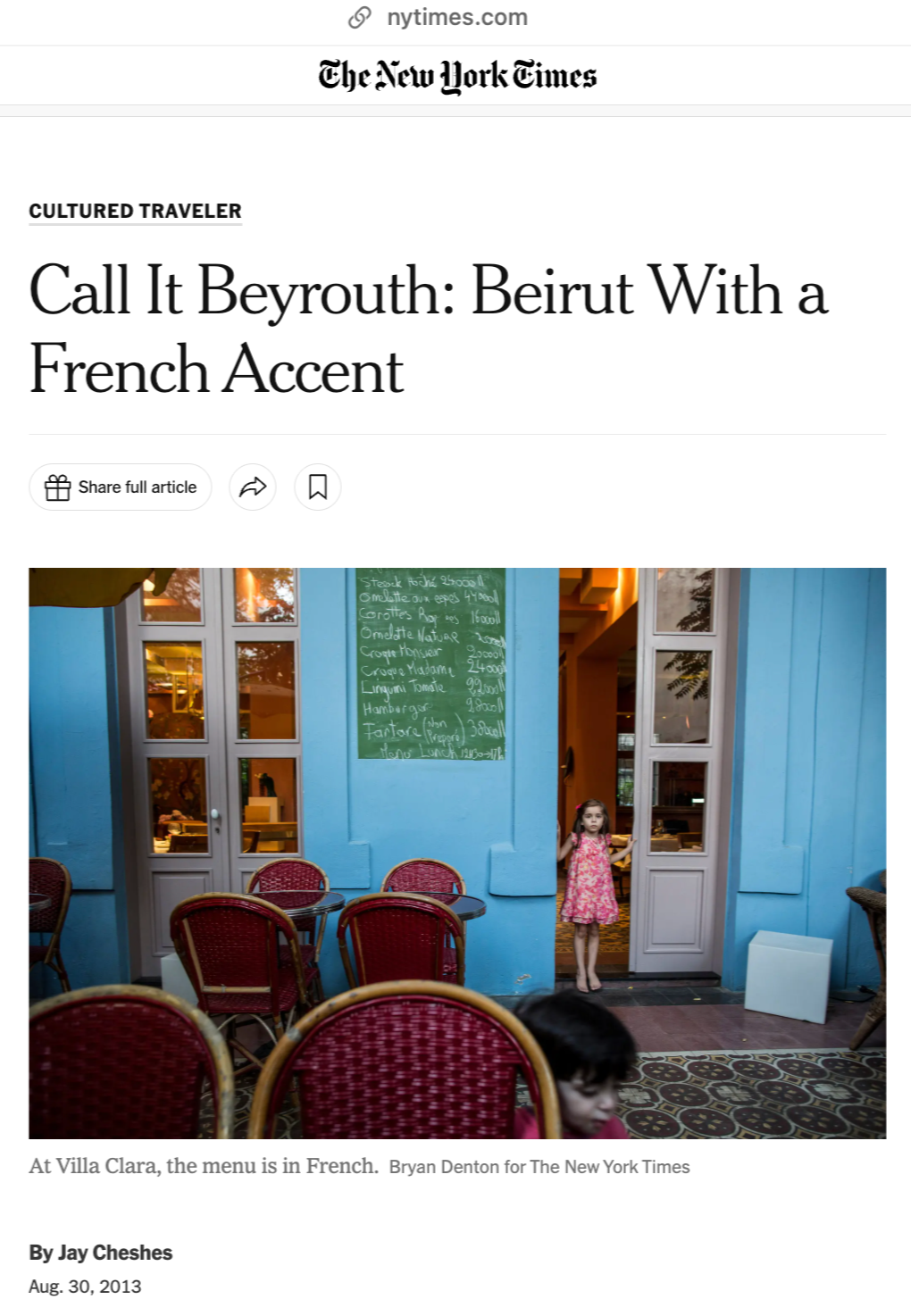 Call It Beyrouth: Beirut With a French Accent