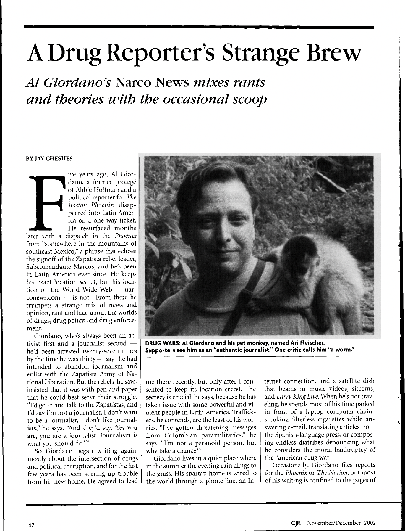 A Drug Reporter's Strange Brew