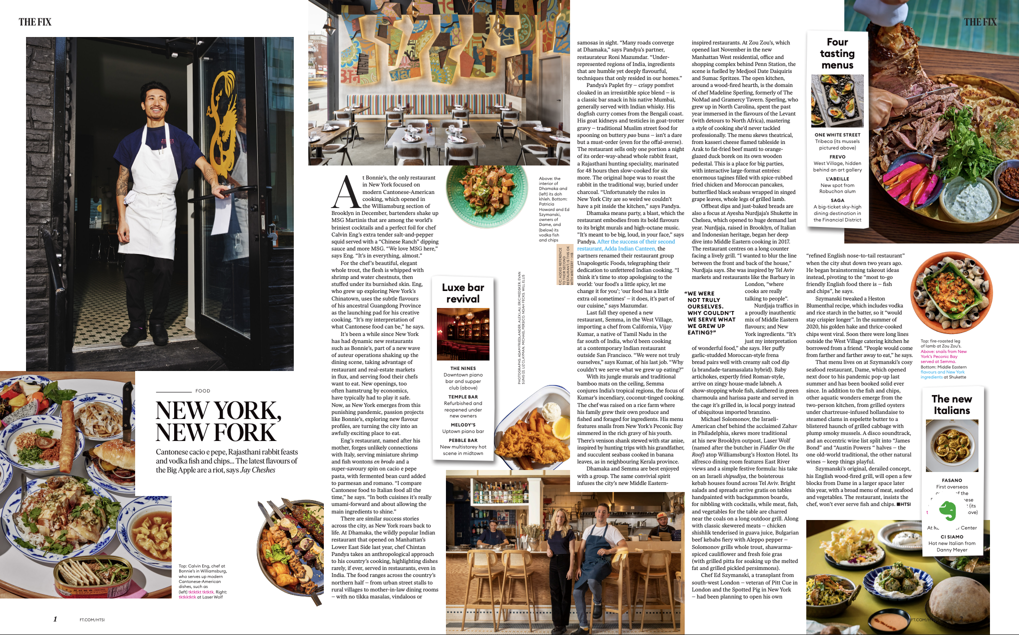 New York New Fork: Cantonese cacio e pepe, Rajasthani rabbit feasts and vodka fish and chips… The latest flavours of the Big Apple are a riot