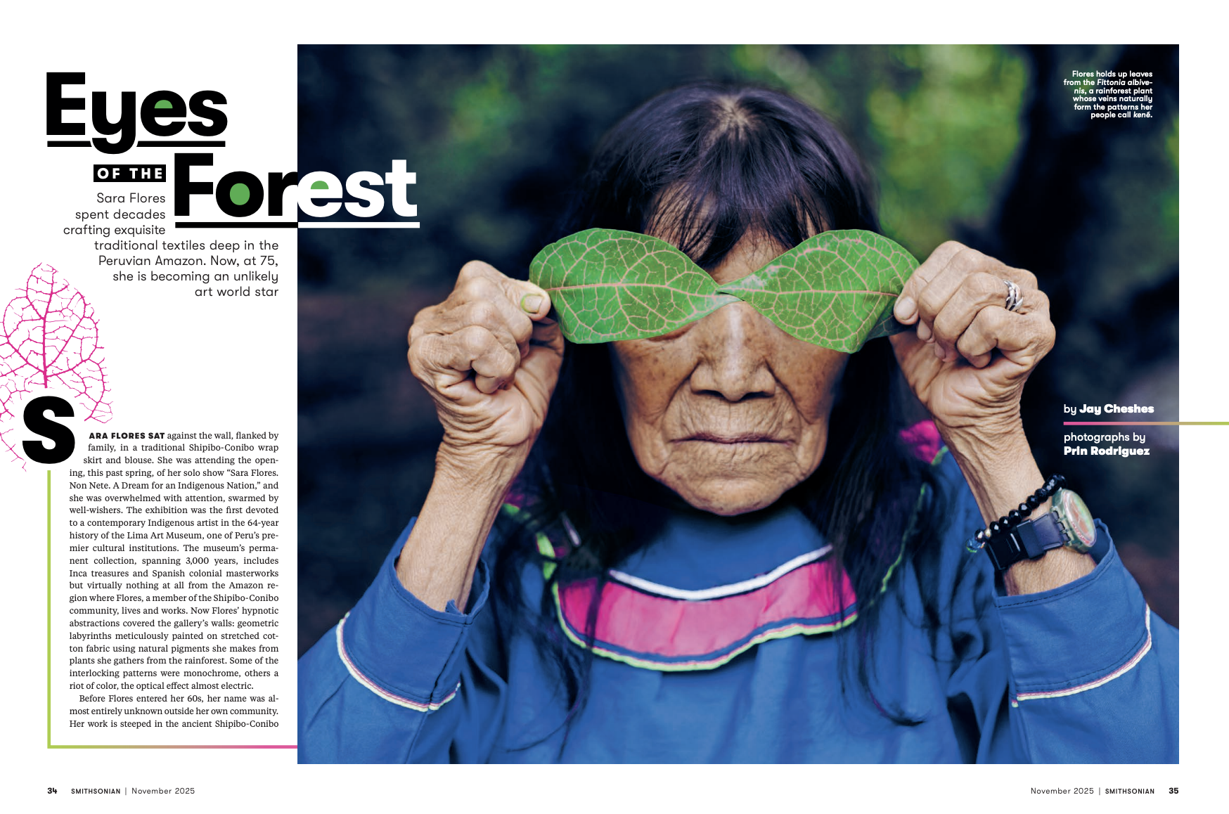 Eyes of the Forest: Sara Flores spent decades crafting exquisite traditional textiles deep in the Peruvian Amazon. Now, at 75, she is becoming an unlikely art world star.