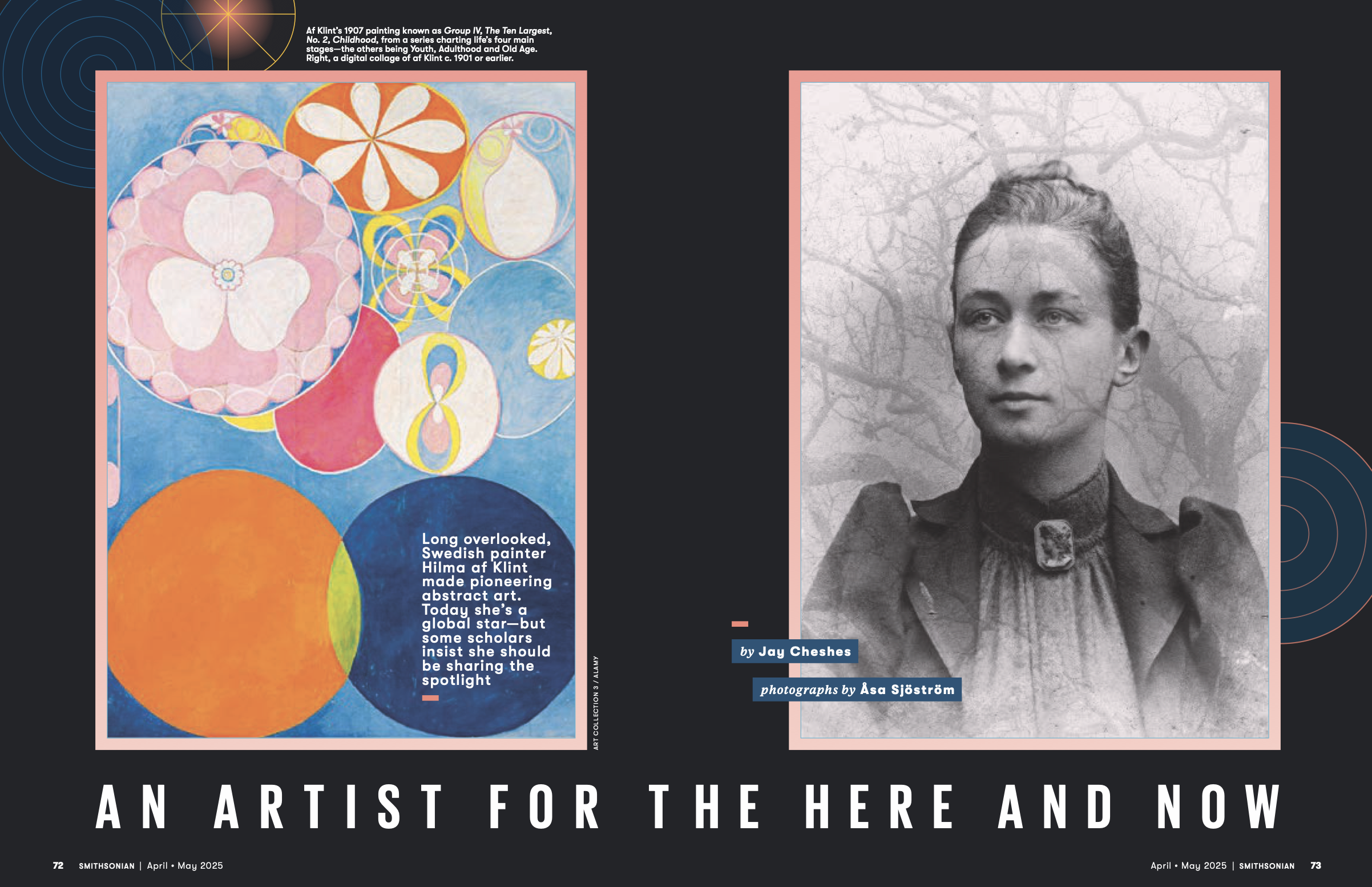 An Artist for the Here and Now: Long overlooked, Swedish painter Hilma af Klint made pioneering abstract art. Today she’s a global star—but some scholars insist she should be sharing the spotlight