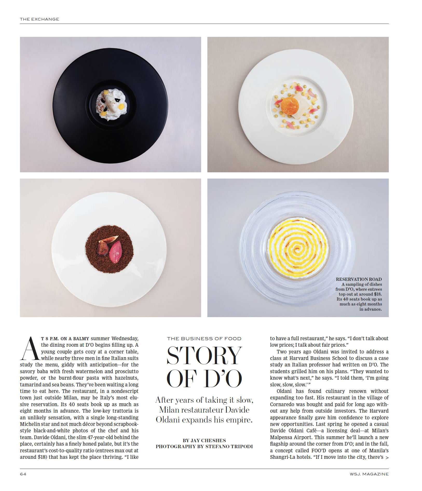 The Story of D'O: After years of taking it slow, Milan restaurateur Davide Oldani expands his empire