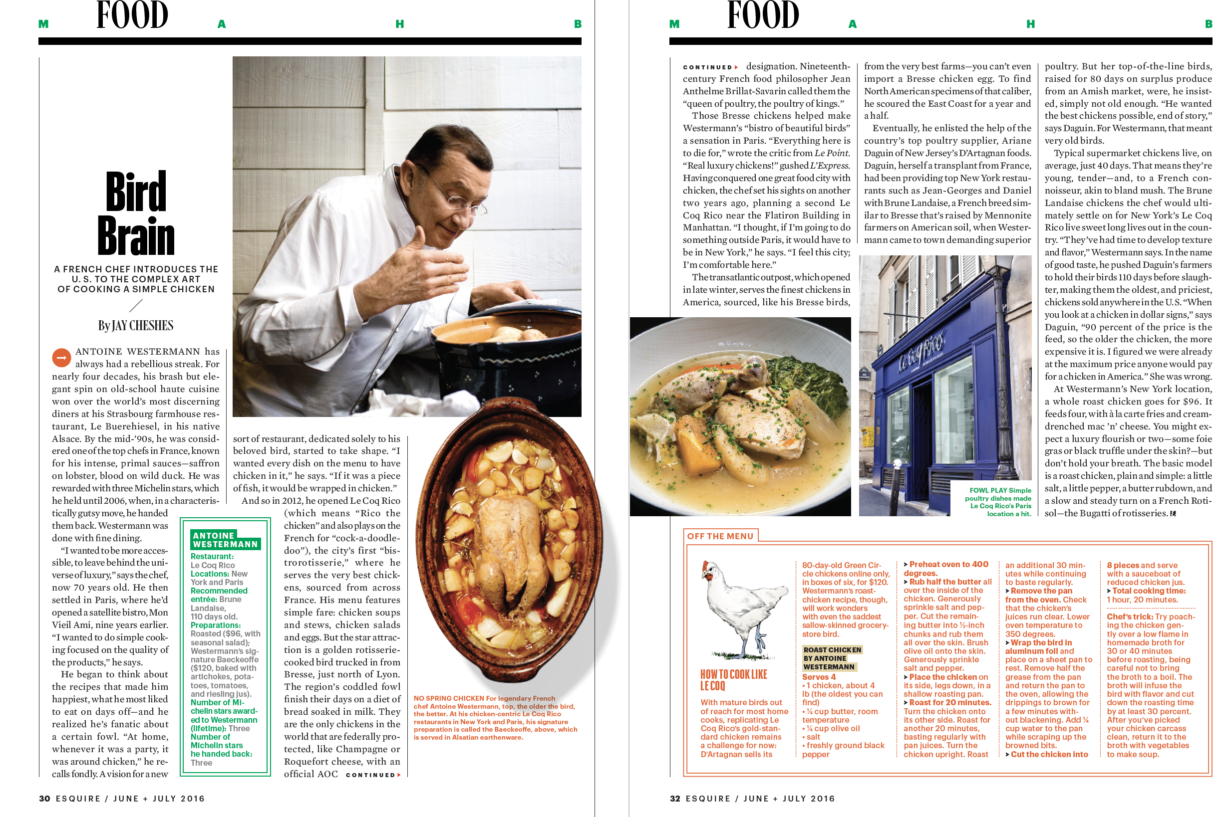 Bird Brain: A French Chef Introduces the U.S. to the Complex Art of Cooking a Simple Chicken