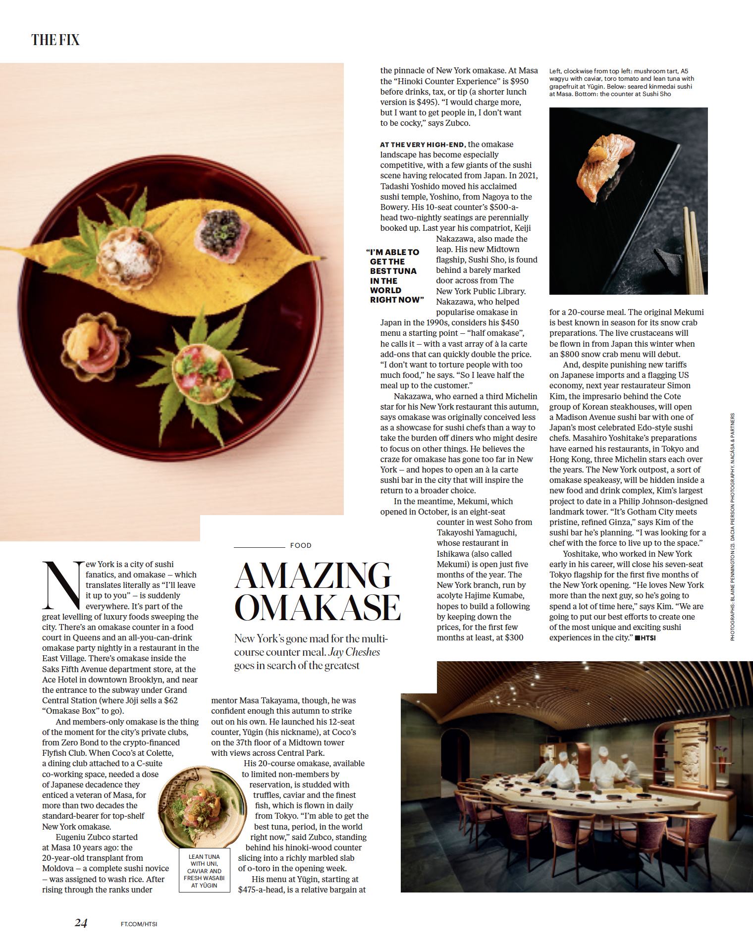 Amazing Omakase: New York’s gone mad for the multi-course counter meal.