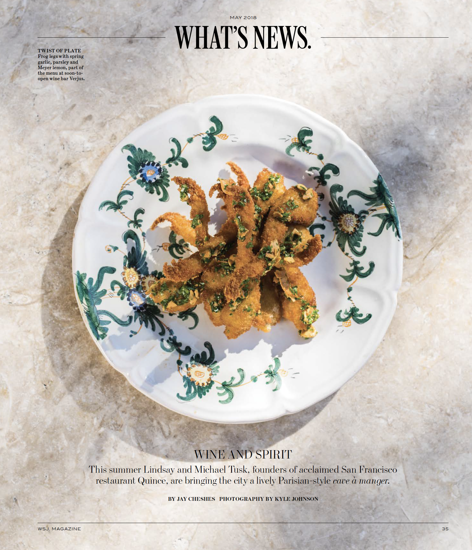 Wine and Spirit: This summer Lindsay and Michael Tusk, founders of acclaimed San Francisco restaurant Quince, are bringing the city a lively Parisian-style cave à manger