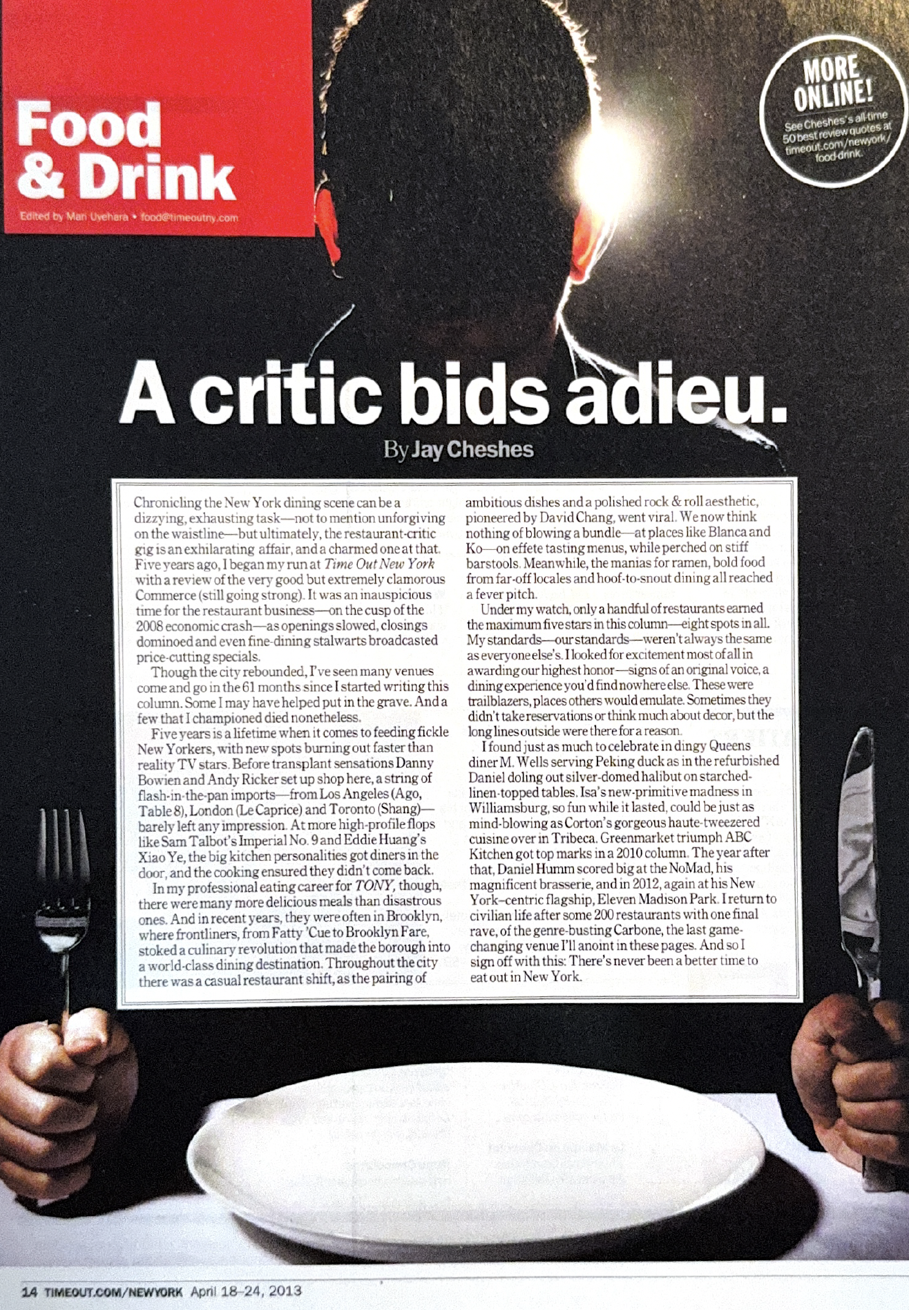 A critic bids adieu