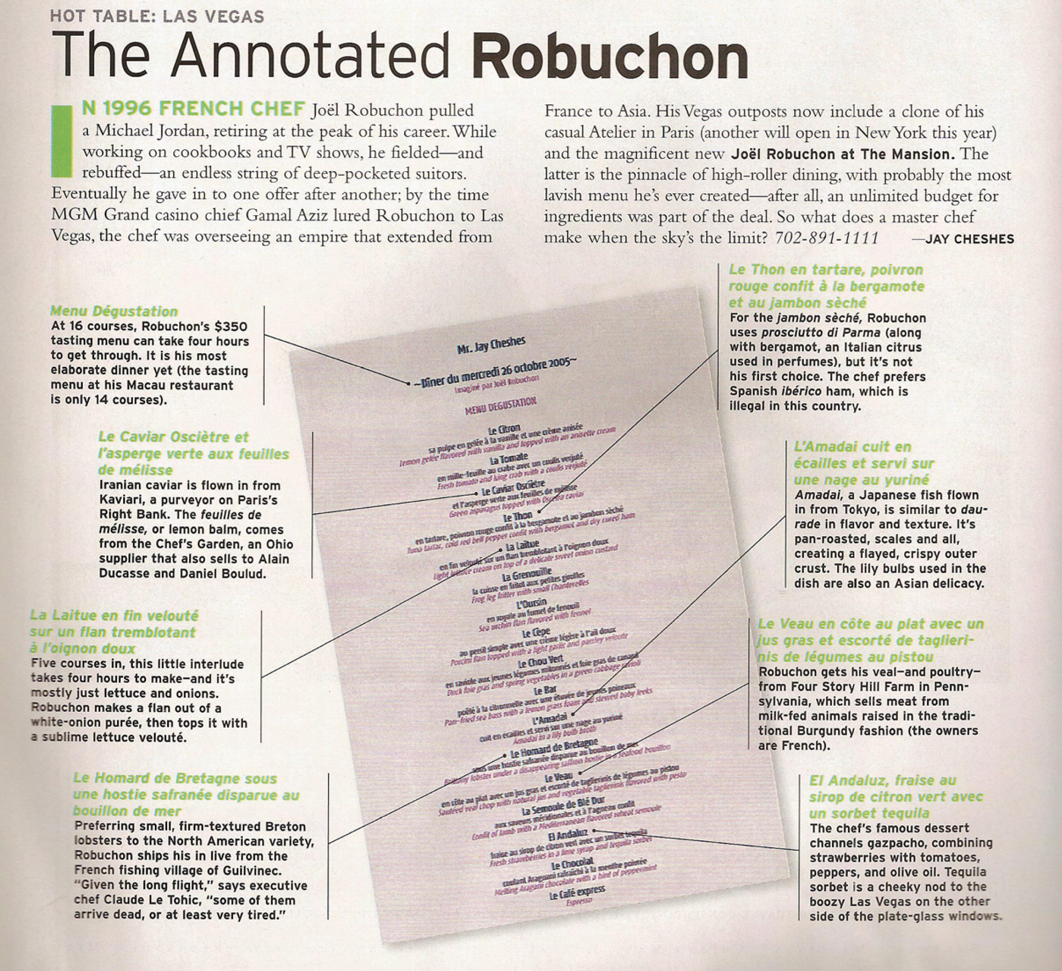 The Anotated Robuchon: Las Vegas