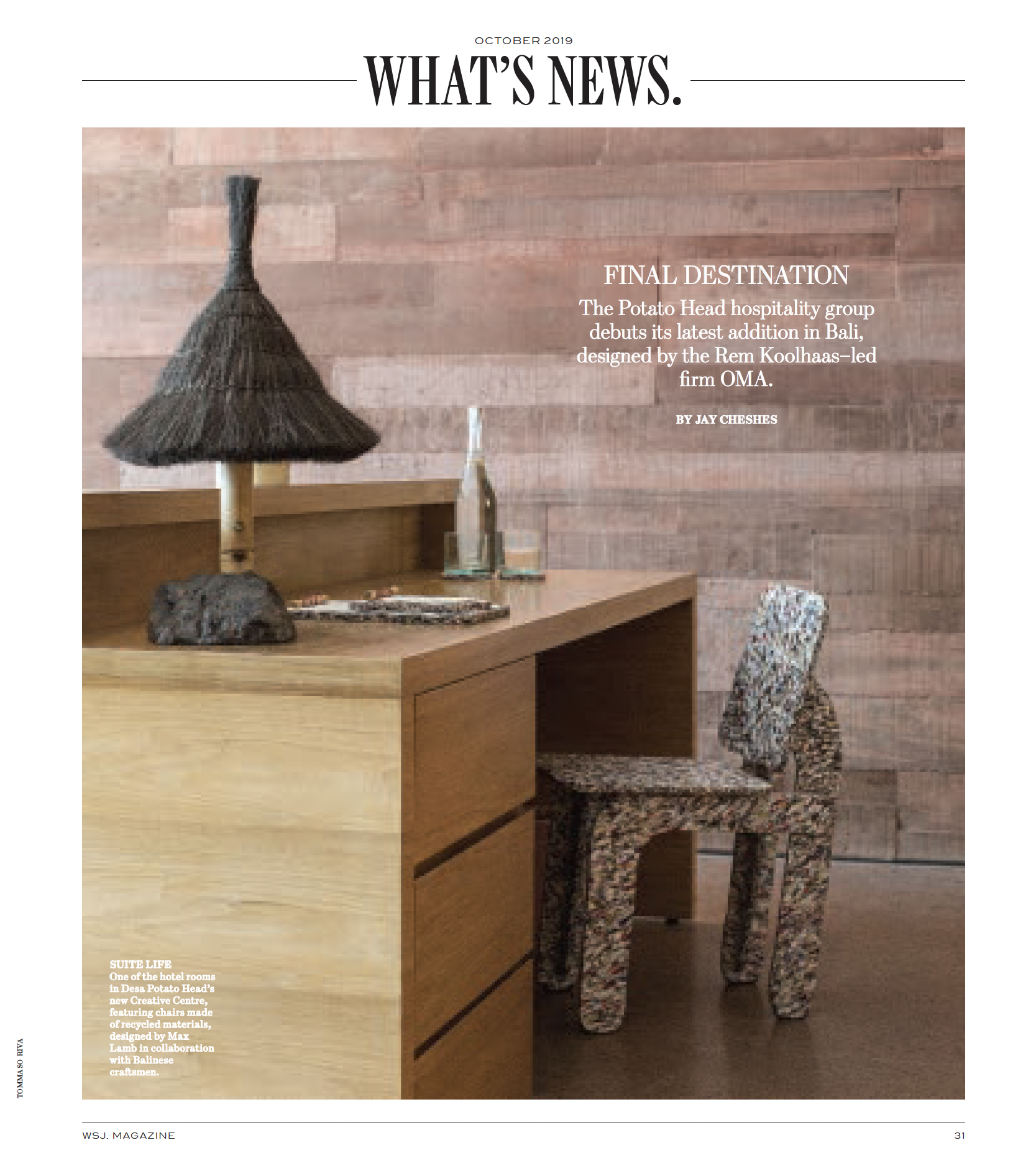 Final Destination: The Potato Head hospitality group debuts its latest addition in Bali, designed by the Rem Koolhaas–led firm OMA