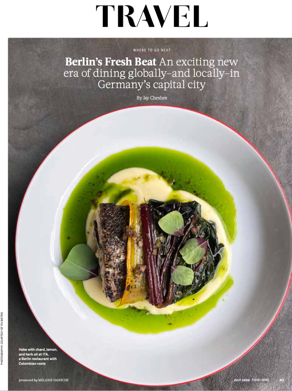 FOOD & WINE | Berlin's Fresh Beat: An exciting new era of dining globally—and locally—in Germany’s capital city