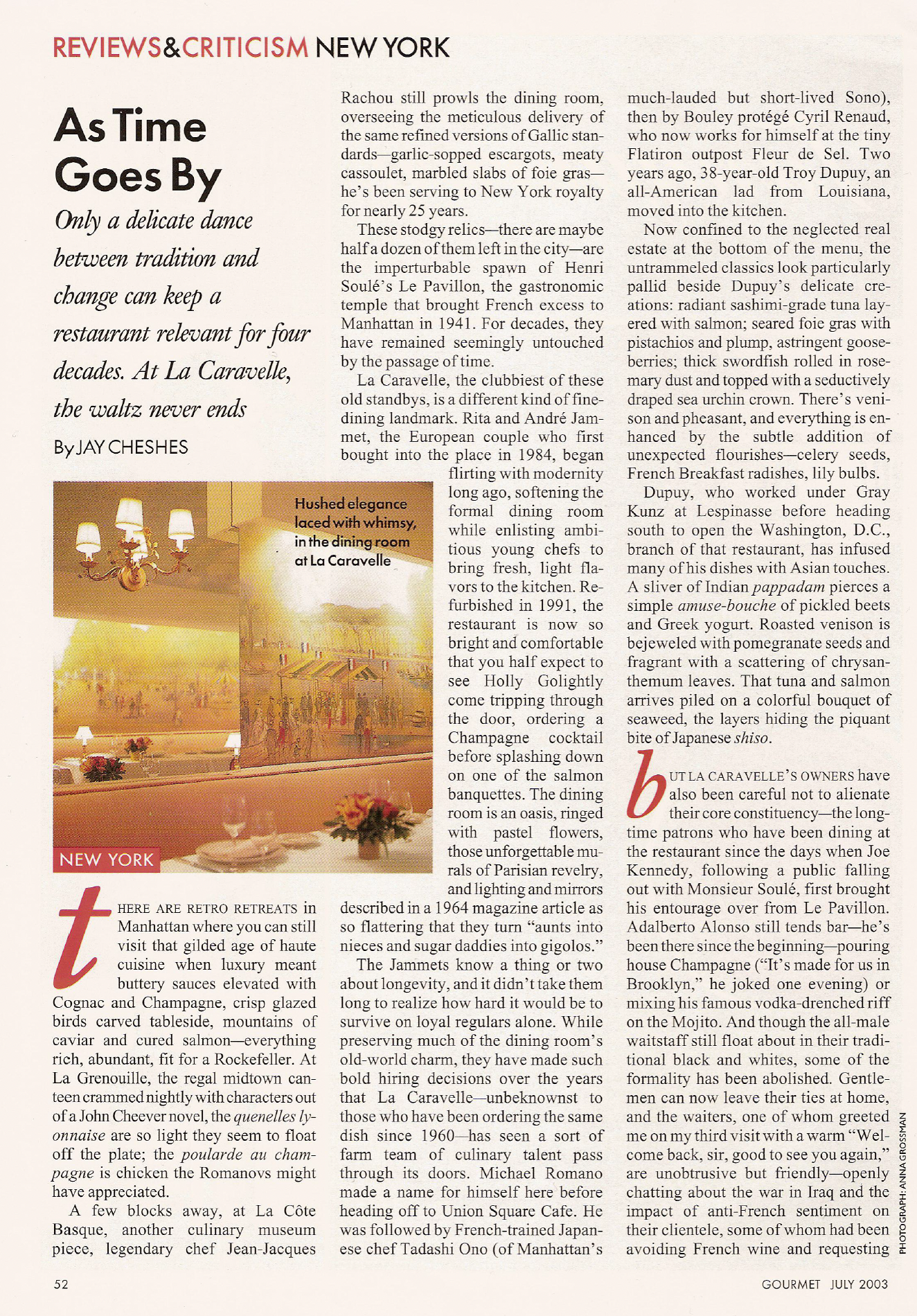 La Caravelle: As Time Goes By