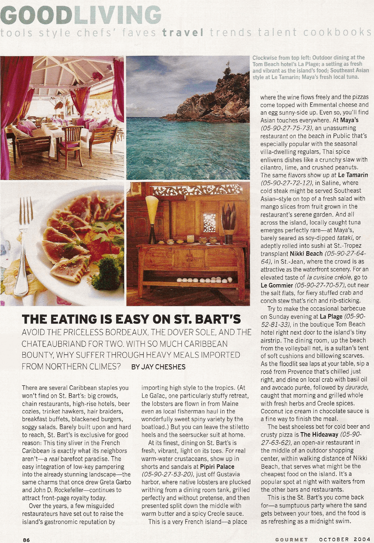 The Eating is Easy on St. Barth's