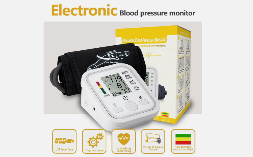 Digital Automatic Upper Arm Blood Pressure Monitor