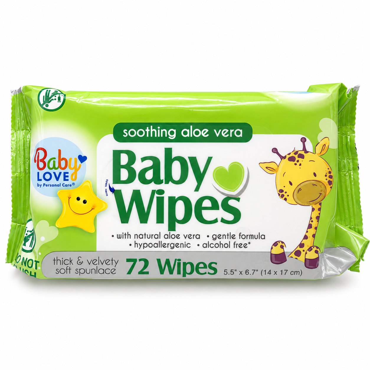 Baby Wipes w/ Aloe Vera 72ct