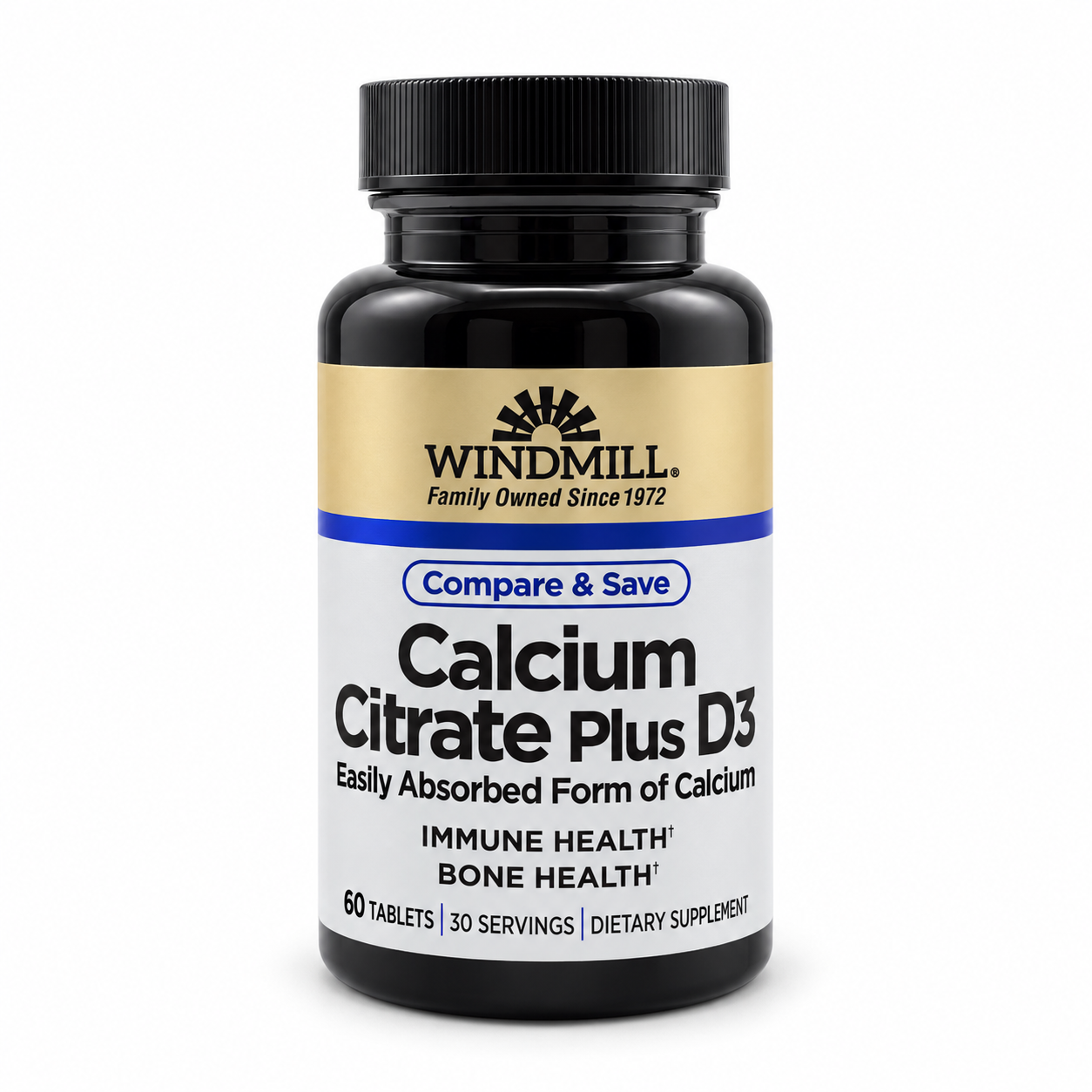 Calcium Citrate Plus D3 Tablets 60ct