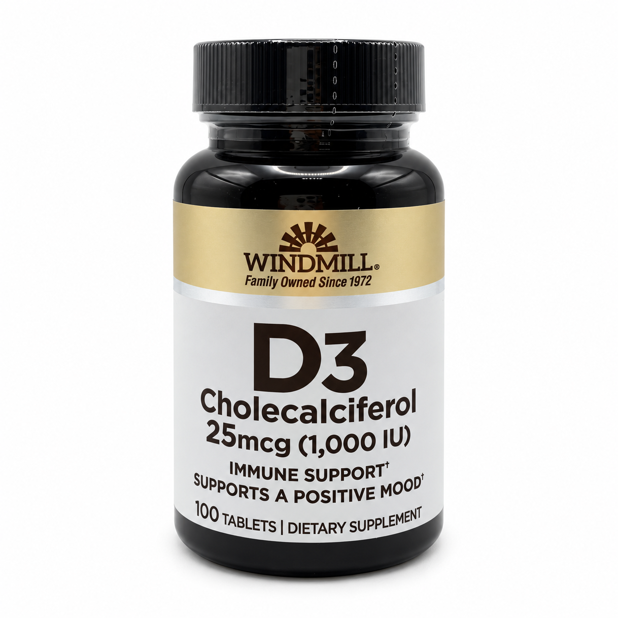 Vitamin D3 25 mcg 100ct