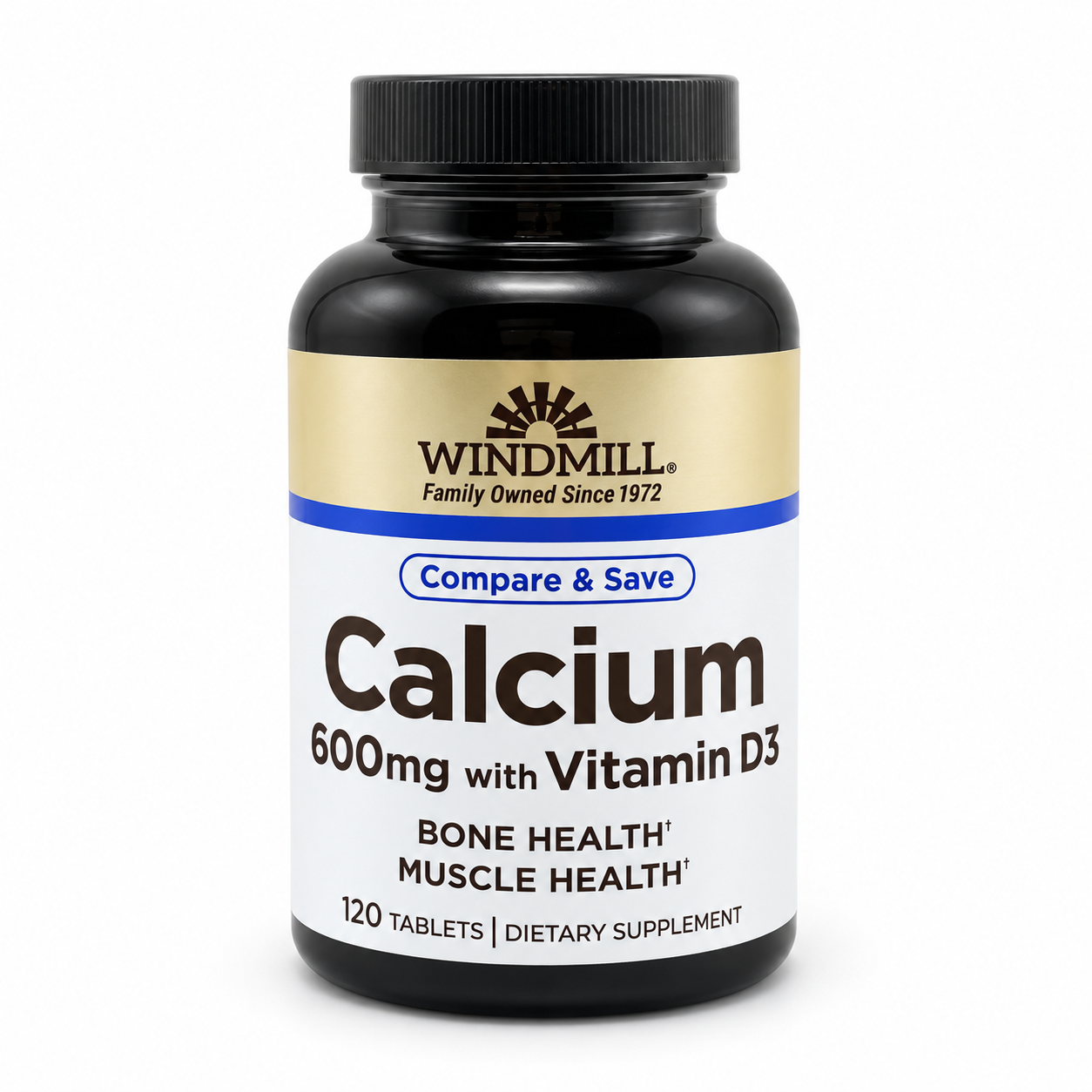 Calcium 600mg with Vitamin D3 - 120ct