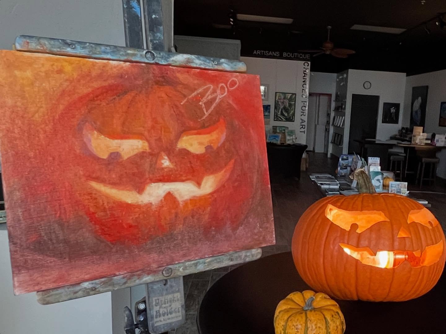 Demo a success - thanks for all those who came by!  Better pic tomorrow&hellip; #artgallery