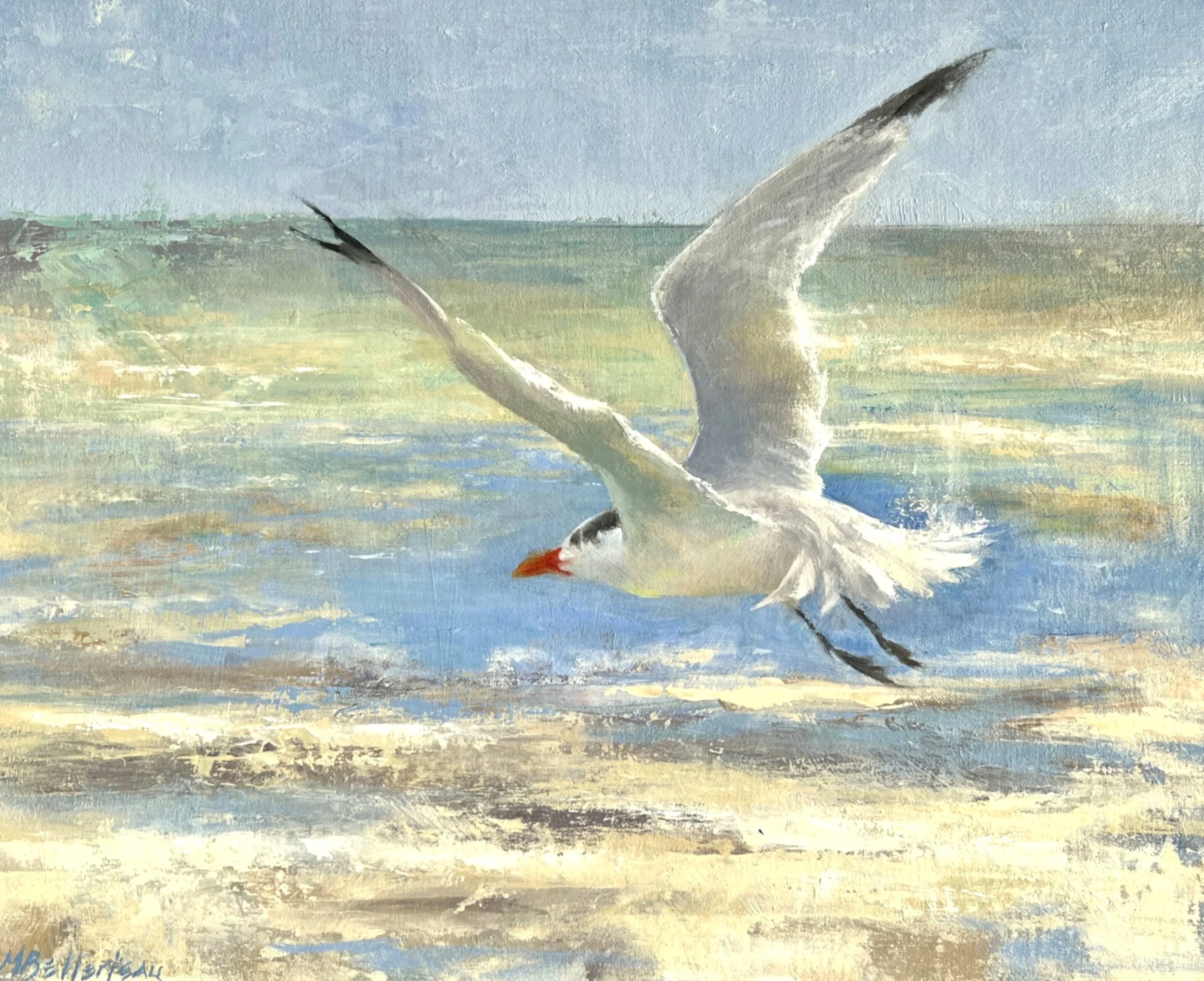 Against the Wind, oil, 16x20 sold