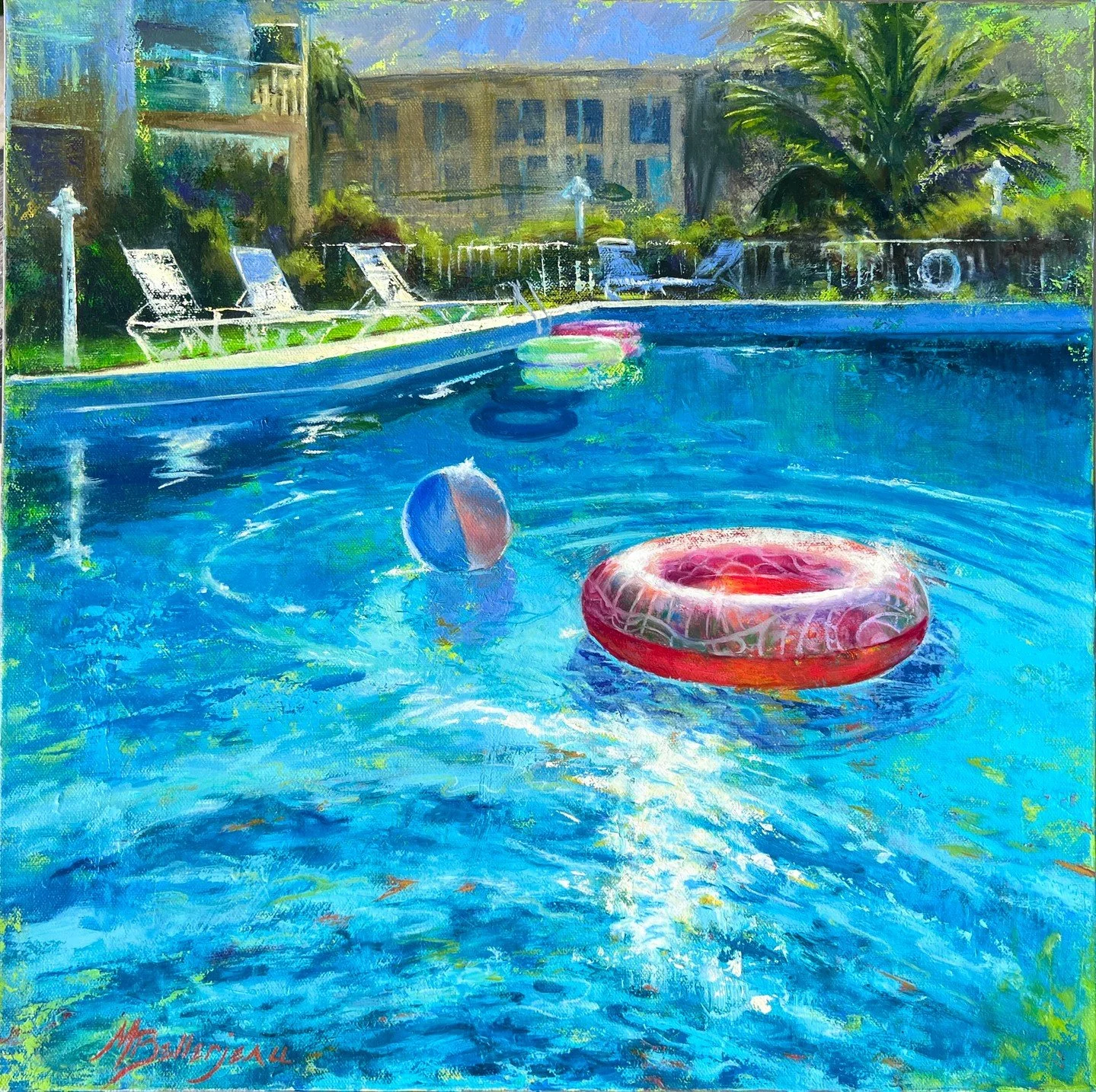 2nd Annual Member Showcase
March 24- April 17, 2026
Herrig Center for the Arts
209 9th Street West, Bradenton FL 34205
Open Reception March 26, 5-7 pm

Proud to be showing &ldquo;Hot Days: Pool 3&rdquo; oil, 20x20 alongside such an amazing group of w