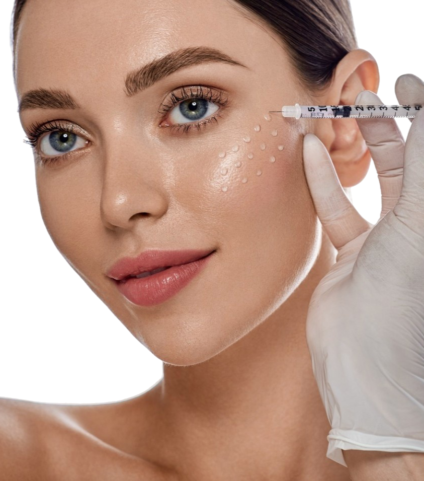Smooth, luminous complexion following bespoke mesotherapy treatment designed to revitalise and strengthen the skin barrier.