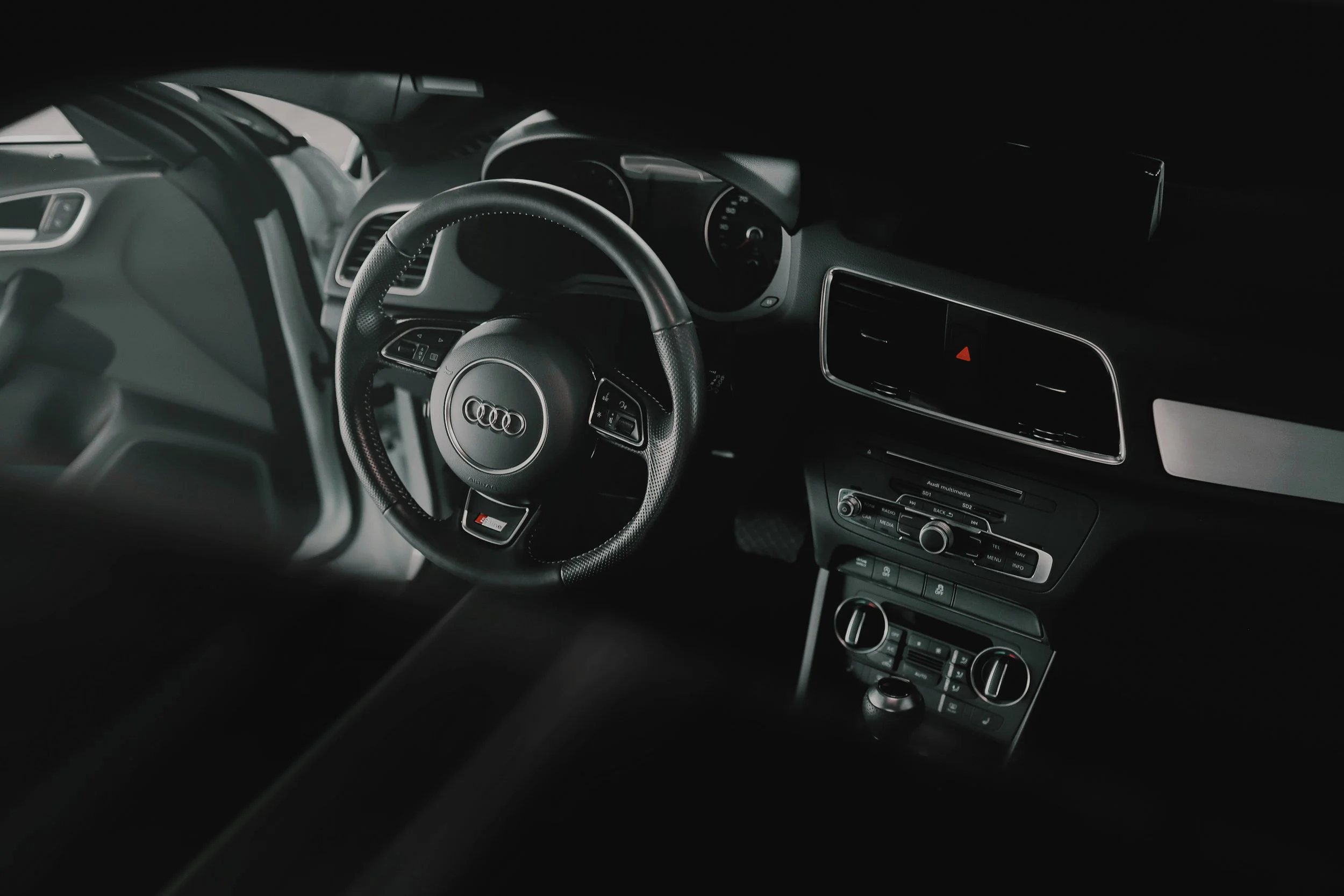 Clean Audi sedan interior image