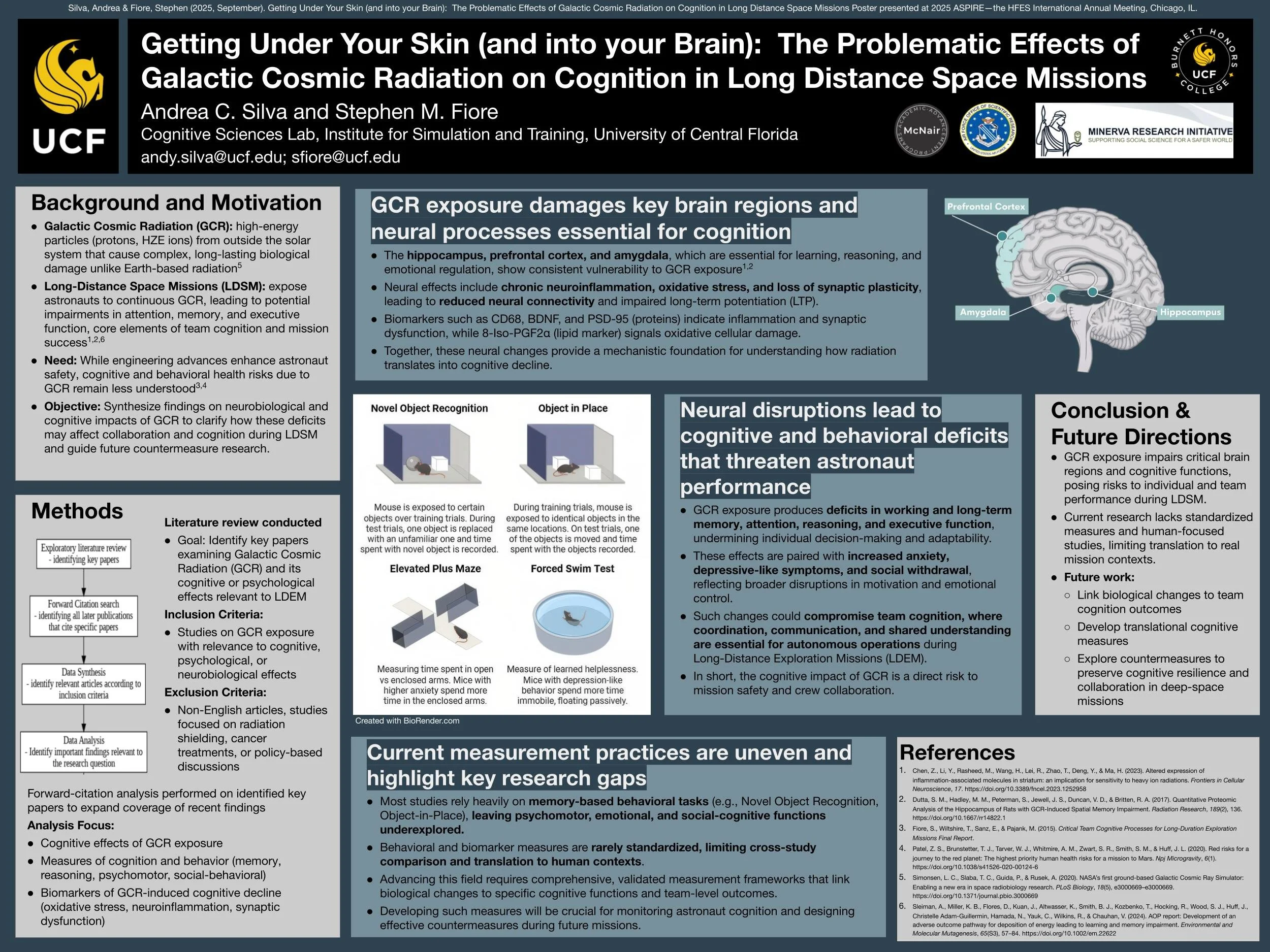 Cognition Under Galactic Cosmic Radiation