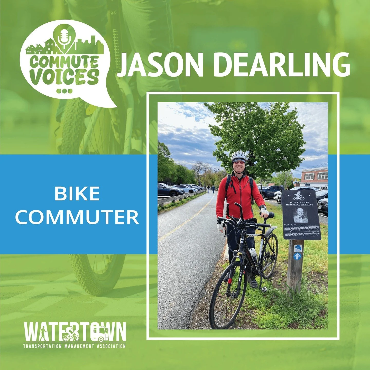 🚴&zwj;♂️ Ever wondered what it&rsquo;s like to bike into Watertown every day?

In our latest Commute Voices feature, Jason Dearling shares his personal bike commute journey &mdash; from his route and routine to the many benefits of choosing two whee