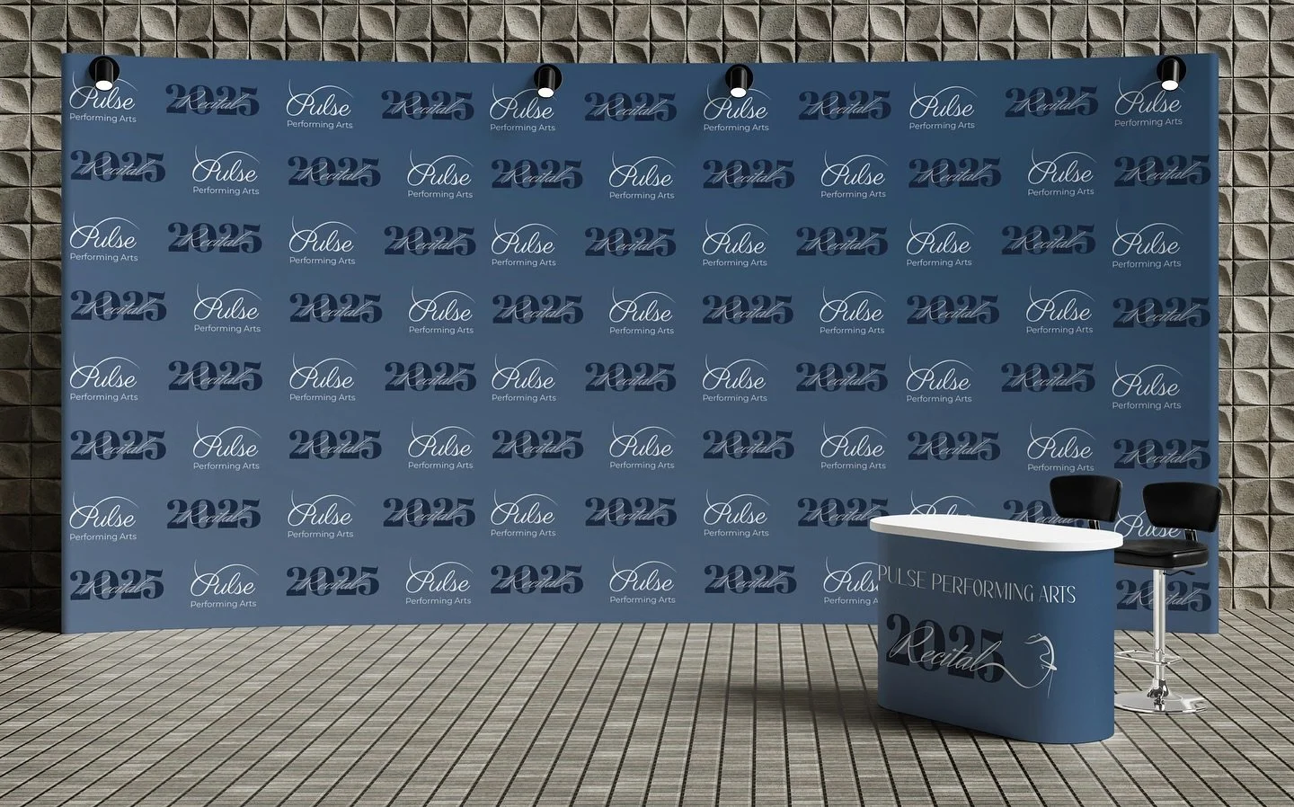 I also created a custom backdrop and a branded welcome desk for the recital 📸

#EventBranding #GraphicDesign #CreativeDirection