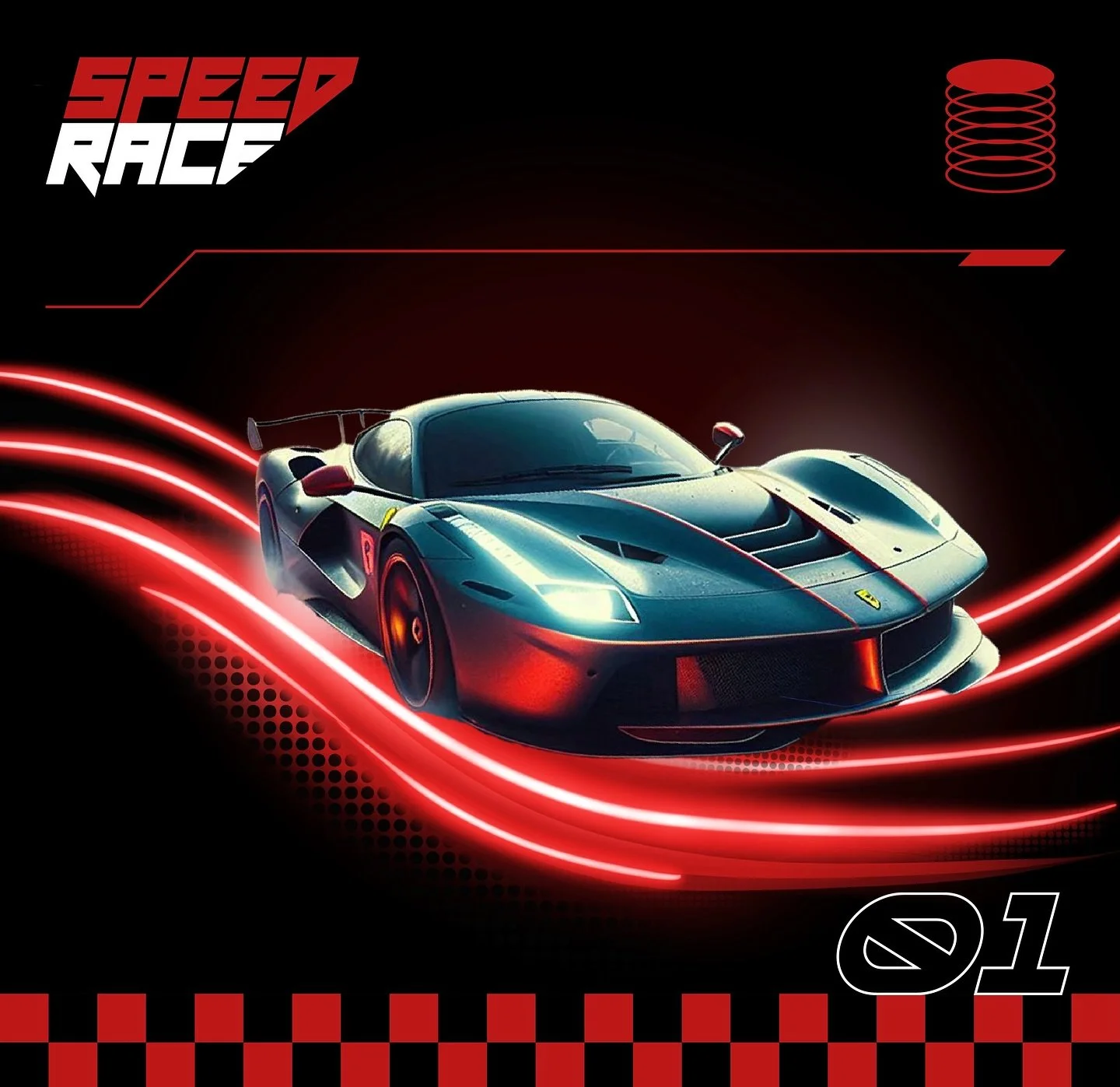 I had the thrill of creating the full branding for the Speed Race event, from the bold visuals to all the event collaterals. The concept was all about energy, speed, and impact, brought to life through intense colors, dynamic typography, and high-oct