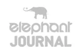 Logo of Elephant Journal featuring an elephant silhouette and the words 'Elephant Journal' in stylized font.