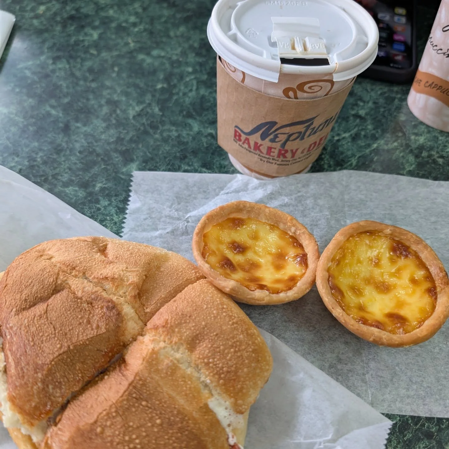 custard cups and coffee