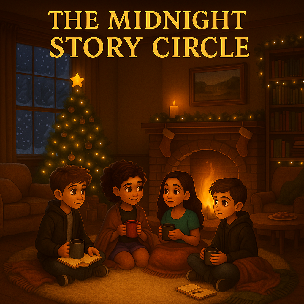The Midnight Story Circle - B2 Creative Storytelling Worksheet