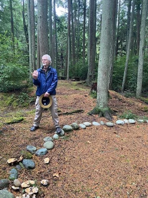 A guided forest walk in November