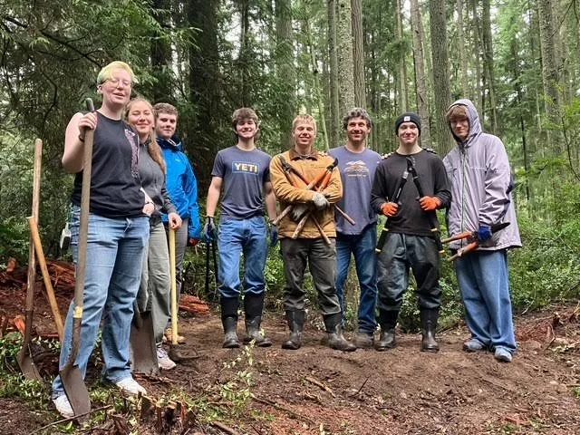 “Hey, I made that trail!” South Whidbey High School Ecology Club at the Whidbey Institute