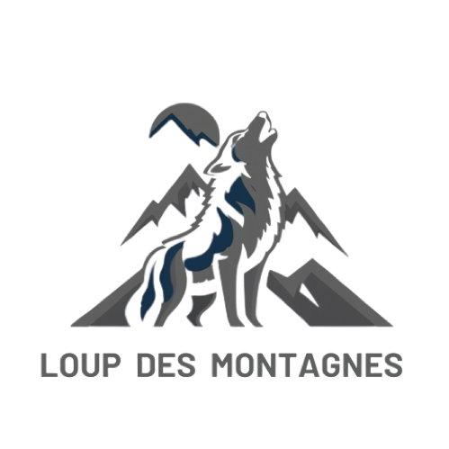 Logo de Four des Montagnes avec une montagne et un cheval stylisés