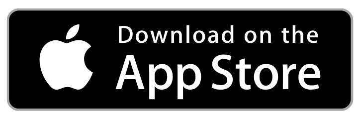 Black and white badge with Apple logo and text 'Download on the App Store'