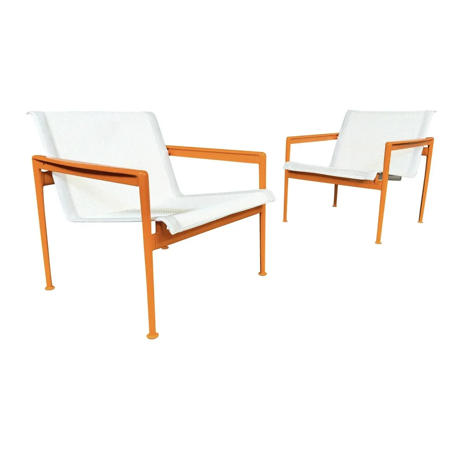 Pair Of Vintage Mid Century Modern 1966 Leisure Collection Patio Lounge Chairs By Richard Schultz For Knoll