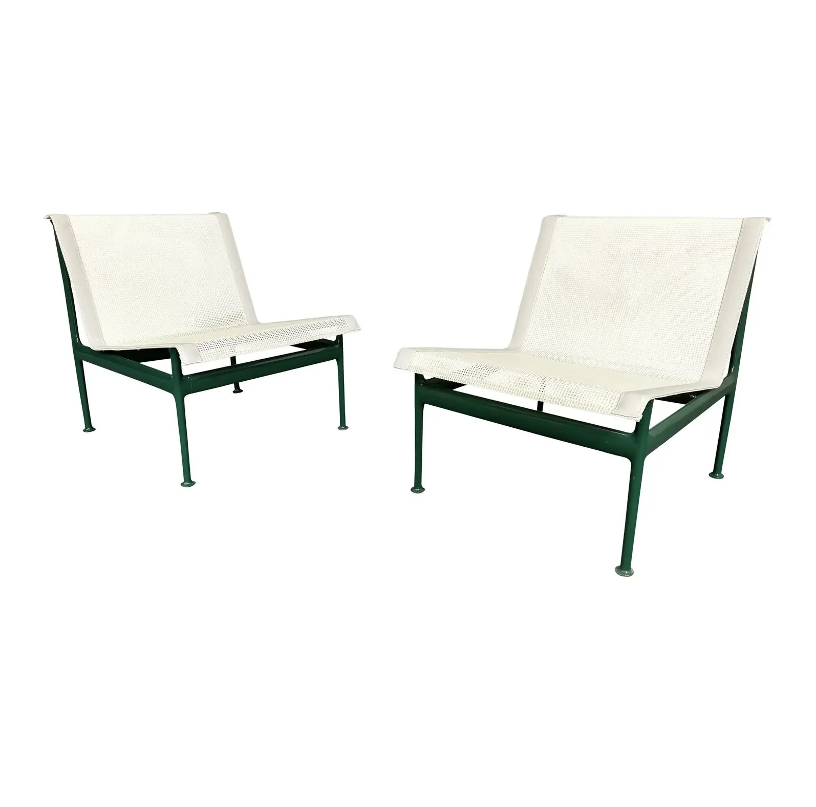 Pair of Vintage Mid Century Modern 1966 Leisure Collection Patio Lounge Chairs by Richard Schultz for Knoll