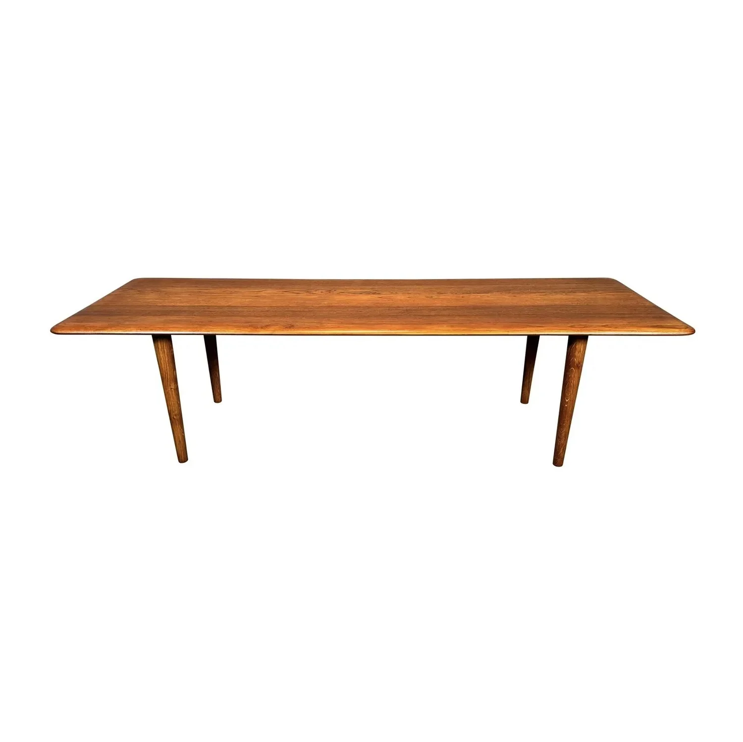 Vintage Danish Mid Century Modern Teak "Minerva" Coffee Table By Peter Hvidt