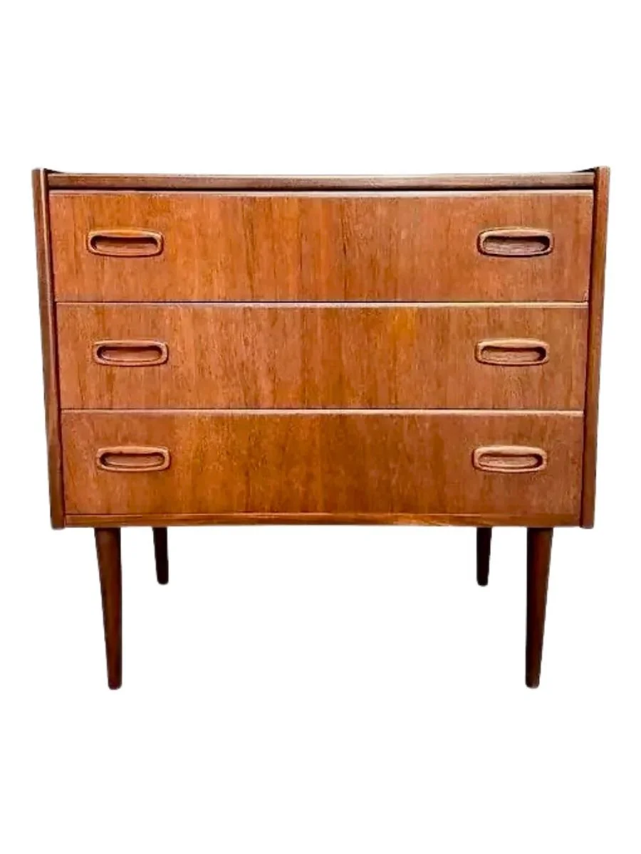 Vintage Danish Mid Century Modern Teak Chest