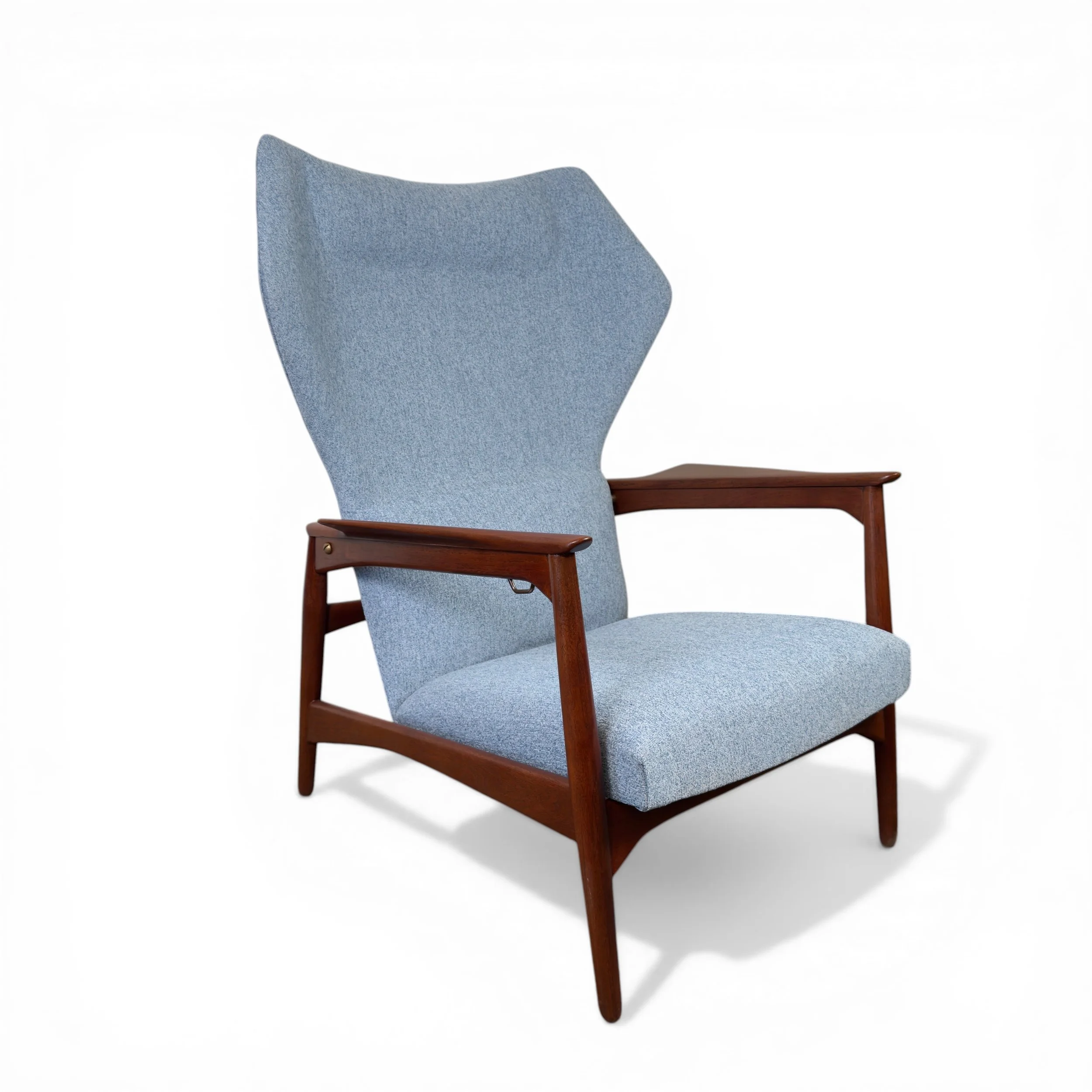 lb Kofod Larsen "Carlo" Wingback Lounge Chair for Carlo Garn