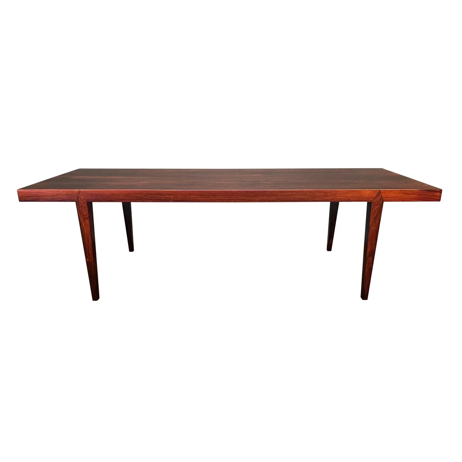 Vintage Danish Mid Century Modern Rosewood Coffee Table By Severin Hansen Jr For Haslev Mobelsnedkeri