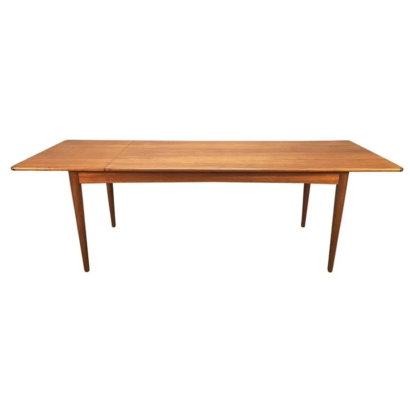 Vintage Danish Mid Century Modern Teak Drop Leaf Coffee Table