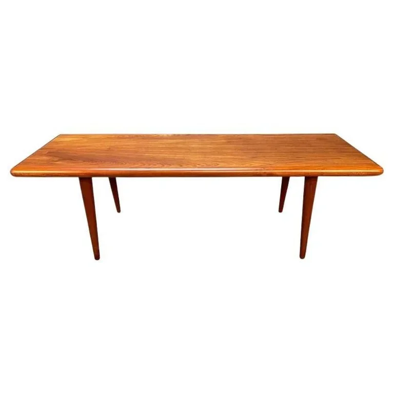 Vintage Danish Mid Century Modern Teak Coffee Table By Jacob Nielsen & Sonner
