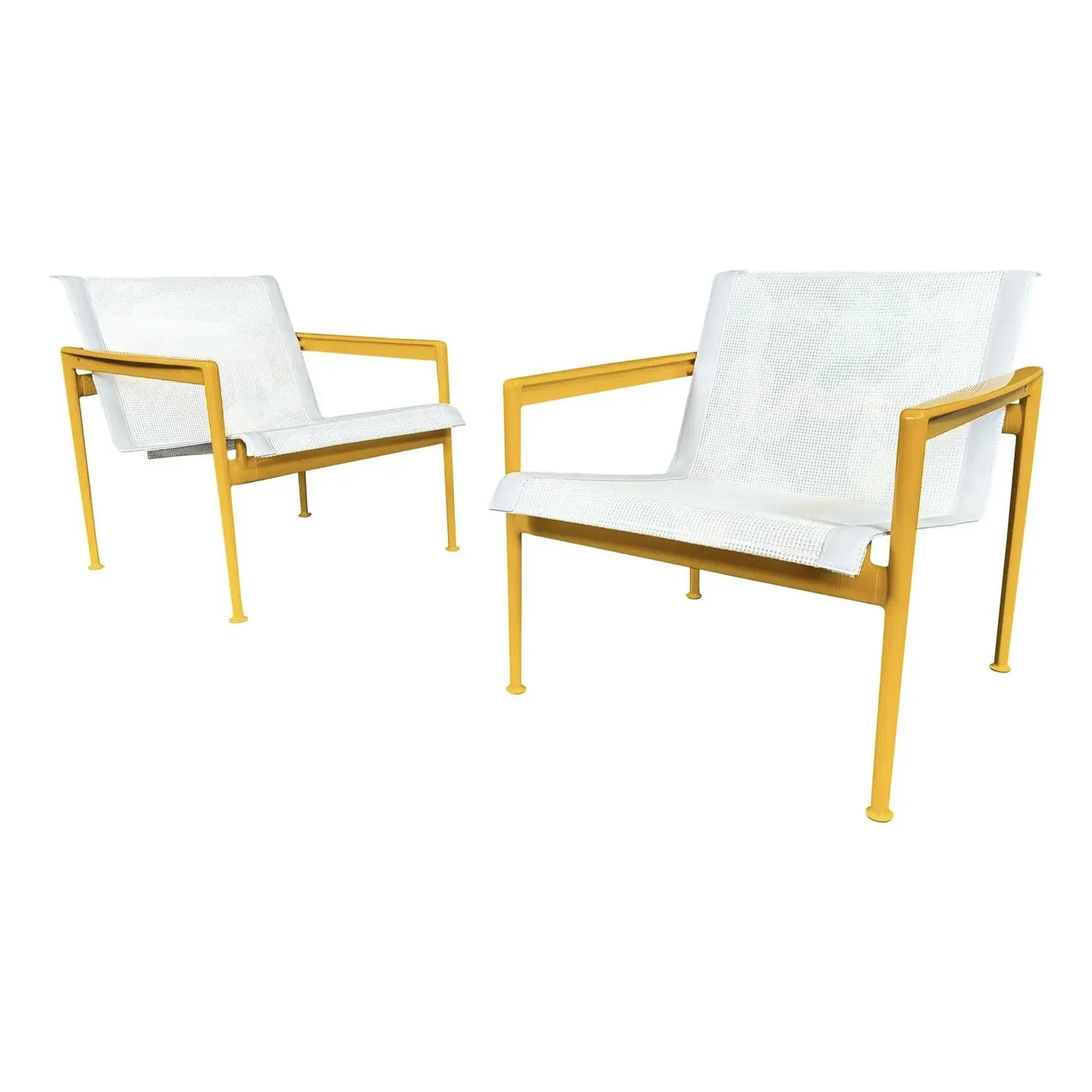 Pair Of Vintage Mid Century Modern 1966 Leisure Collection Patio Lounge Chairs By Richard Schultz For Knoll