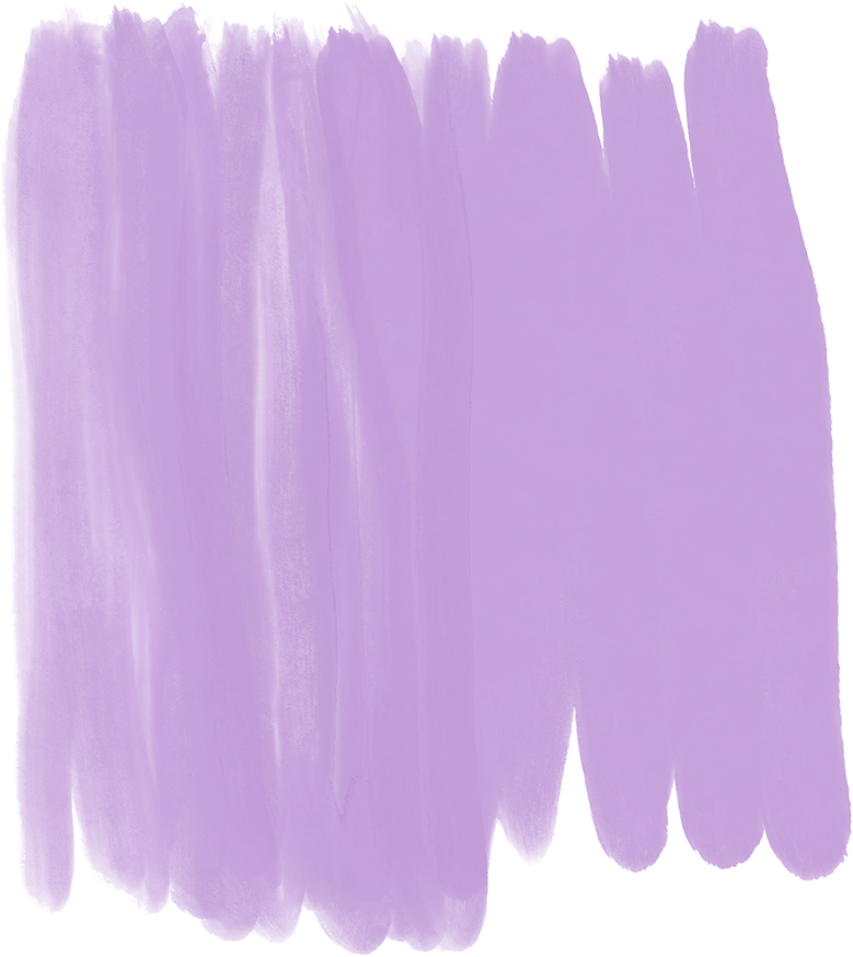 A watercolor swatch in purple